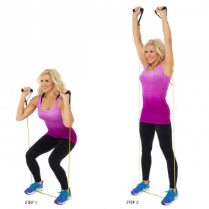 Squat-Overhead-Press-Resistance-Band